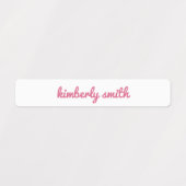 ピンクガール学名 ラベル (デザイン1)