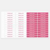 ピンクガール学名 ラベル (シート)