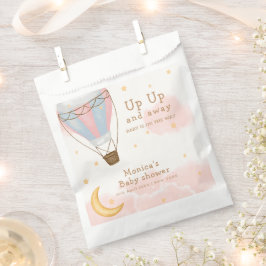 ピンクガール熱い空気バルーンムーンスターベビーシャワー フェイバーバッグ