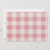 ピンクガール素朴ワンハッピーキャンパーサンキューカード サンキューカード (裏面)