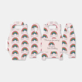 ピンクガール誕生日虹 フェイバーボックス (折り畳みなし)