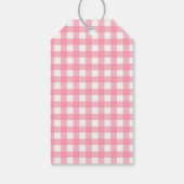 ピンクガール赤ちゃんシャワーありがとうございますので ギフトタグ (裏面)