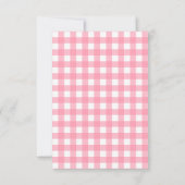 ピンクガール赤ちゃんシャワーありがとうございますので サンキューカード (裏面)