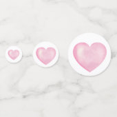 ピンクガール赤ちゃんシャワーペンギンかわいいテーブル紙吹雪 コンフェッティ (裏面)