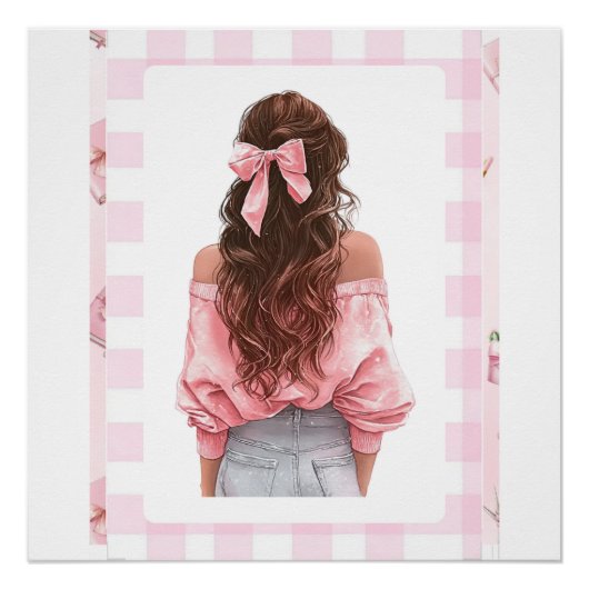 ピンクガール2026 小型カレンダー ポスター (正面)