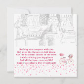 ピンクガール/バイクバルーン/バレンタインデイカード (裏面)