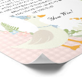 ピンクガ間抜けースフローラギンガムセーベビーゲーム ポスター (角)