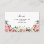 ピンクキエレガントンセアニラRSVPエンクロージャカード エンクロージャーカード (正面)