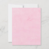 ピンクキクの愛は開花ブライダルシャワー 招待状 (裏面)