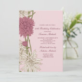 ピンクキク招待状 招待状 (スタンド正面)