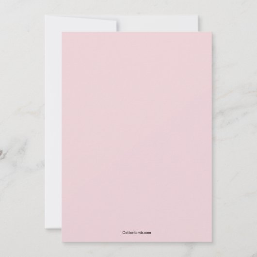 ピンクキク招待状 招待状 (裏面)