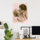 ピンクキスをするで ポスター (ホームオフィス)