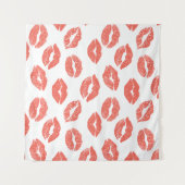 ピンクキスバレンタインブライダルシャワーバチェロレッテ タペストリー (正面(横))