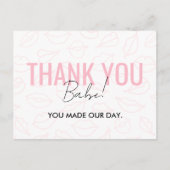 ピンクキスパターン事業サンキューカード ポストカード (正面)