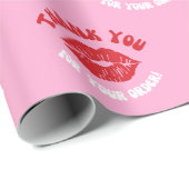 ピンクキスビジネスショップご注文ありがとうございます ラッピングペーパー (ロールコーナー)