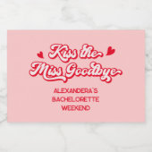 ピンクキス・ザ・ミス・グッバイ・バチュロレッテ・シャンパン スパークリングワインラベル (シングルラベル)