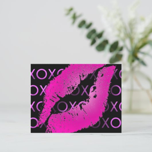 ピンクキス ポストカード (スタンド正面)