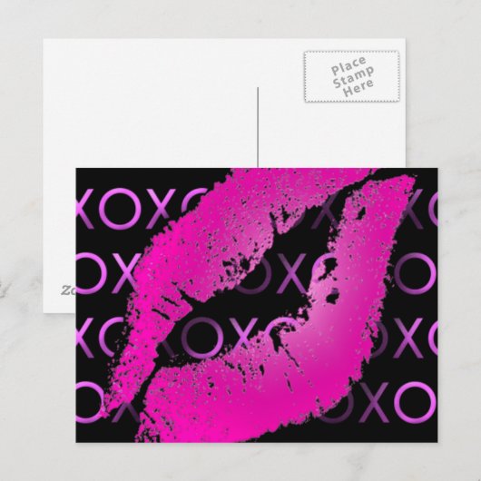 ピンクキス ポストカード (正面/裏面)