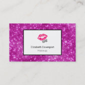 ピンクキッシーリップオンピフェイクンクグリッタープロフェッショナル 名刺 (正面)