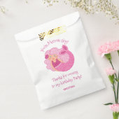 ピンクキッズマーメイドバースデーパーティーの好意バッグ フェイバーバッグ (封をした状態)