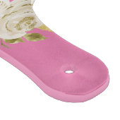 ピンクキッチンフローラ水彩花蝶 カッティングボード (角)