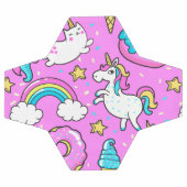 ピンクキッチーのキラキラ光おもしろいる一角獣と子猫 サッカーボール (フラット)