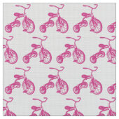 ピンクキッド三輪車 ファブリック (クローズアップ)