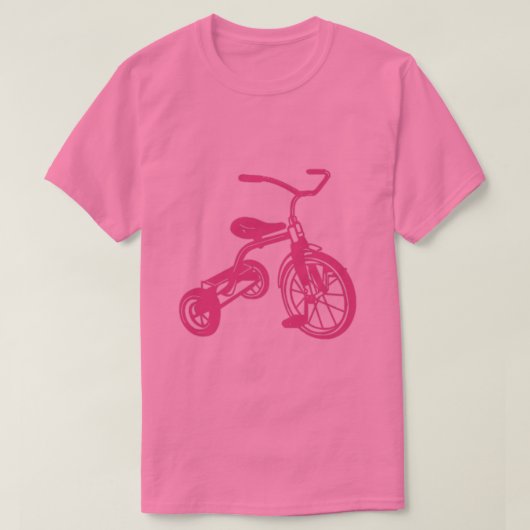 ピンクキッド三輪車 Tシャツ (デザイン正面)