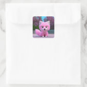 ピンクキツネ スクエアシール (バッグ)