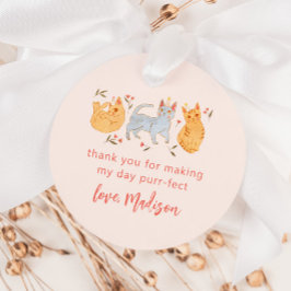 ピンクキティキャットパーフェクト誕生日パーティー フェイバータグ