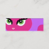 ピンクキティ猫プロフィールカード スキニー名刺 (裏面)