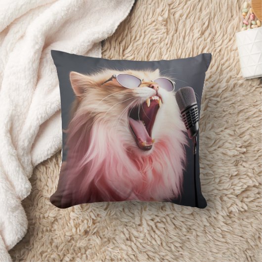 ピンクキティ猫 クッション (ブランケット)