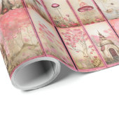 ピンクキノコの家 ラッピングペーパー (ロールコーナー)