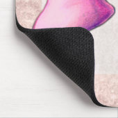 ピンクキノコマウスパッド マウスパッド (コーナー)