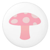 ピンクキノコ セラミックノブ (正面)
