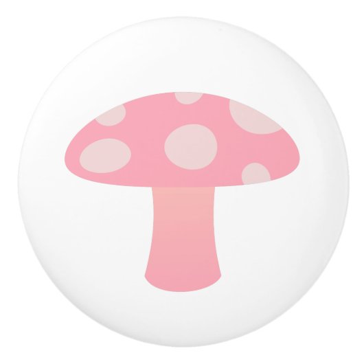 ピンクキノコ セラミックノブ (正面)