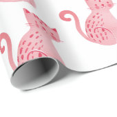 ピンクキャッツ誕生日 ラッピングペーパー (ロールコーナー)