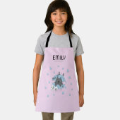 ピンクキャットカボチャスカルキャンディーコーンキッズハロウィーン エプロン (インサイチュ)