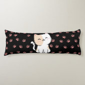 ピンクキャット&ポーズ抱き枕 ボディピロー (正面)