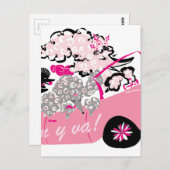 ピンクキャディラック ポストカード (正面/裏面)