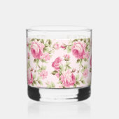 ピンクキャベツバラコテージコア ウイスキーグラス (右)