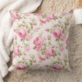 ピンクキャベツバラコテージコア クッション (ブランケット)