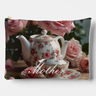 ピンクキャベツバラティープリントカットソーバッグ アクセサリーポーチ