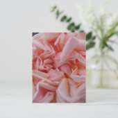 ピンクキャベツバラヴィンテージ花誕生日カードマ ポストカード (スタンド正面)