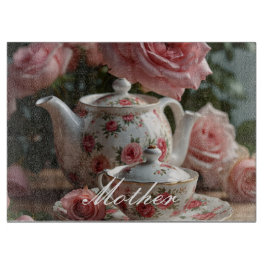 ピンクキャベツバラ茶 カッティングボード