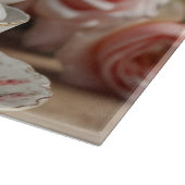 ピンクキャベツバラ茶 カッティングボード (角)