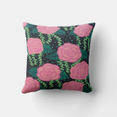 ピンクキャベツバラ クッション (裏面)