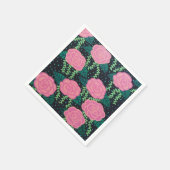 ピンクキャベツバラ スタンダードカクテルナプキン (角)