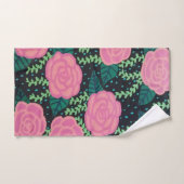 ピンクキャベツバラ バスタオルセット (ハンドタオル)