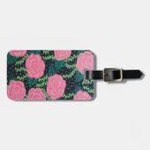 ピンクキャベツバラ ラゲッジタグ (正面横)